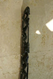 Rare Hand Carved Wood & Mother of Pearl Chief Power staff, magic amulet meant to intimidate & scare evil spirits, Trobriand