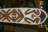 Papua Era River Ritual Spirit Bravery Polychrome Gope Board Trophy Shield 10A3
