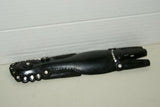 South Pacific Unique Art Ebony Mother of Pearl Crocodile Gator Hand carved 1A54