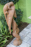 Iatmul Cuscus & Ambusap Bride Statue Hand carved Art Sepik Papua Guinea 32A10