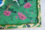 30”x 25” ORIGINAL DETAILED COLORFUL  BALINESE PAINTING ON CANVAS RENOWN UBUD ARTIST RAINFOREST PARADISE WITH FOLIAGE HIBISCUS BIRDS FRAMED IN SIGNED CUSTOM FRAME HANDPAINTED TO MATCH ARTWORK DFBB8 DECORATOR DESIGNER ART COLLECTOR