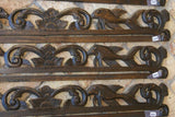 UNIQUE INTRICATELY HAND CARVED ORNATE WOOD HANGER 31” LONG (ROD, RACK) USED TO DISPLAY RARE OR PRECIOUS TEXTILES ON THE WALL, SUPERB BAS RELIEF CHOICE BETWEEN 6 LACY WAVES & DOLPHIN MOTIF ITEM 3008, 09,10,11,12 OR 1013 COLLECTOR DESIGNER ART