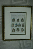 RARE HIGHLY COLLECTIBLE 1790 H.C HAND COLORED ANTIQUE Copper engraving created on handmade paper by Bertuch 1790, Over 230 years old. Ancient masks For tragedy performances, for comedies & bacchic masks for satire.