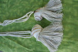 1 Pair of very large Banded Tun Tonna Sulcosa Seashell Tassels, Pulls, Oceanic Art, South Pacific Home Decor Accent, Handcrafted Unique perfect for Designer Decorator Shell Collector Beach Lover Vacation Feel Pool Cabana