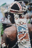 Iatmul Cuscus & Ambusap Bride Statue Hand carved Art Sepik Papua Guinea 32A10