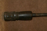 RARE ANTIQUE MELANESIA MASSIM TROBRIAND ISLAND BETEL LIME POUNDER WITH PESTLE SET, GOOD PATINA (EARLY 1900’S) BP1