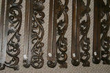UNIQUE INTRICATELY HAND CARVED ORNATE WOOD HANGER 27” LONG (ROD, RACK) USED TO DISPLAY RARE OR PRECIOUS TEXTILES ON THE WALL, SUPERB BAS RELIEF CHOICE BETWEEN 3 LACY FOLIAGE VINES & FLOWER MOTIF ITEM 271, 274 OR 375 COLLECTOR DECORATOR DESIGNER WALL ART