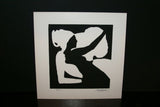 1970 Choice of Hand Signed & Numbered Serigraph Art Panels limited Edition of 200 Authentic pieces by Artist Dino Konopiso  Modern Op Art BLACK & WHITE PROFILE SILHOUETTES Stunning Optical Illusion Effect. Unique Decorator Designer Collector Artwork