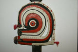 EXTREMELY RARE OCEANIC ART KIADIBA OR DANCE PADDLE FROM THE TROBRIAND ISLANDS, MELANESIA. HAND CARVED WOOD PAINTED WITH NATURAL DYES CIRCA 1950 AS SEEN IN MUSEUMS REPRESENTING RARE CULTURES COLLECTOR DESIGNER PAPUA NEW GUINEA HOME  DECOR no 4A5A