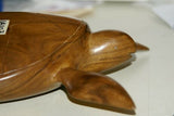 South Pacific Melanesia Sculptor Unique Art Marine Turtle Hand carved Wood 1A103