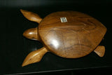South Pacific Melanesia Sculptor Unique Art Marine Turtle Hand carved Wood 1A103