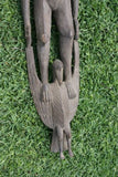 Older Tribal Ancestor Hand Carved Suspension Hook 30A0 Kabriman Sepik PNG 64"