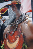 Bride Price Currency, Rare Older Ceremonial Moka Kina Shell Necklace (Huge Mother of Pearl Crescent) with Seed Bead Chain, Pectoral Collected from the Foi Tribe (New guinea), Mid 1900’s, Highly Collectible. KINA5