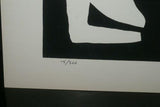 1970 Choice of Hand Signed & Numbered Serigraph Art Panels limited Edition of 200 Authentic pieces by Artist Dino Konopiso  Modern Op Art BLACK & WHITE PROFILE SILHOUETTES Stunning Optical Illusion Effect. Unique Decorator Designer Collector Artwork
