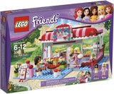 NOW RARE RETIRED LEGO Friends Kit 3061 City Park Café Complete with 2 Minifigures & Many Accessories, Cash Register, Money, Pots & Pans, Outdoors Dining, Instructions’ Booklets, box, built once. Year 2012 (222 Pieces)