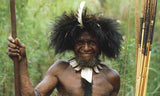 EXTREMELY RARE YALI TRIBE (CANNIBAL) “BIG MAN” MIKAK TRIDACNA GIGAS NECKLACE WITH WOVEN BARK HAND-TWISTED TWINE, VALUABLE CURRENCY, HIGHLANDS, CENTRAL IRIAN JAYA, WEST NEW GUINEA, MID-20th CENTURY, CIRCA 1960’S, PRIVATE COLLECTION