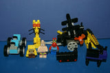 CUSTOM LEGO SET, ONE OF A KIND, AMUSEMENT PARK (88 PCS) + 3 RARE RETIRED MINIFIGURES COLLECTIBLES: SPONGEBOB, PATRICK AND MR KRABS 3833,3825,3834 (KIT 38)