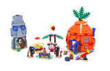 NOW RARE RETIRED LEGO Spongebob Squarepants 3818: Bikini Bottom Undersea Party with 2 Buildings & 5 minifigures: Spongebob Patrick Mrs Puff Gary Squidward, DJ Table, Speakers, Merry-Go-Round, Balloons & Accesssories + Box & manuals (471 pieces) Year 2012