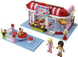 NOW RARE RETIRED LEGO Friends Kit 3061 City Park Café Complete with 2 Minifigures & Many Accessories, Cash Register, Money, Pots & Pans, Outdoors Dining, Instructions’ Booklets, box, built once. Year 2012 (222 Pieces)