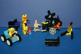 CUSTOM LEGO SET, ONE OF A KIND, AMUSEMENT PARK (88 PCS) + 3 RARE RETIRED MINIFIGURES COLLECTIBLES: SPONGEBOB, PATRICK AND MR KRABS 3833,3825,3834 (KIT 38)