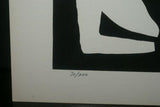 1970 Choice of Hand Signed & Numbered Serigraph Art Panels limited Edition of 200 Authentic pieces by Artist Dino Konopiso  Modern Op Art BLACK & WHITE PROFILE SILHOUETTES Stunning Optical Illusion Effect. Unique Decorator Designer Collector Artwork