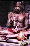 Timor Ethnic Tribal Lime Container ( used during Betel Habit), Unique Vintage Hand Carved Buffalo Bone receptacles: Choice between 2 pieces with Scrimshaw bone motifs, and hand Carved ebony Turtle stopper BN14