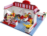 NOW RARE RETIRED LEGO Friends Kit 3061 City Park Café Complete with 2 Minifigures & Many Accessories, Cash Register, Money, Pots & Pans, Outdoors Dining, Instructions’ Booklets, box, built once. Year 2012 (222 Pieces)