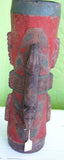 SOLD OUT: Rare Wood Polychrome Kundu Tribal Hourglass Drum, One of a Kind Hand Carved Hand Painted with Natural Pigments Percussion Instrument, collected in the 1990’s in the Lower Ramu River region, Papua New Guinea. 42A1