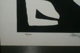 1970 Choice of Hand Signed & Numbered Serigraph Art Panels limited Edition of 200 Authentic pieces by Artist Dino Konopiso  Modern Op Art BLACK & WHITE PROFILE SILHOUETTES Stunning Optical Illusion Effect. Unique Decorator Designer Collector Artwork
