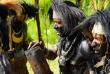 Rare Old “Big Man” Coconut Shell Cannibal Spoon or Ompi from the Azera (Adzera) People, Markham Valley, Morobe Province. Papua New Guinea. Private Collection, Mid 20th Century. ITEM SP4C, Good patina. Frogmouth handle