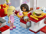 NOW RARE RETIRED LEGO Friends Kit 3061 City Park Café Complete with 2 Minifigures & Many Accessories, Cash Register, Money, Pots & Pans, Outdoors Dining, Instructions’ Booklets, box, built once. Year 2012 (222 Pieces)