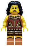 BRAND NEW, RARE RETIRED LEGO COLLECTIBLE MINIFIGURE 71001: WARRIOR WOMAN WITH SHIELD, LANCE & BLACK BASE  (Serie 10) 71001, RELEASED IN 2013. 7 PIECES