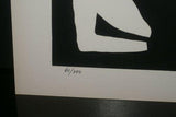1970 Choice of Hand Signed & Numbered Serigraph Art Panels limited Edition of 200 Authentic pieces by Artist Dino Konopiso  Modern Op Art BLACK & WHITE PROFILE SILHOUETTES Stunning Optical Illusion Effect. Unique Decorator Designer Collector Artwork