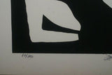 1970 Choice of Hand Signed & Numbered Serigraph Art Panels limited Edition of 200 Authentic pieces by Artist Dino Konopiso  Modern Op Art BLACK & WHITE PROFILE SILHOUETTES Stunning Optical Illusion Effect. Unique Decorator Designer Collector Artwork