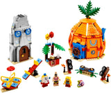 NOW RARE RETIRED LEGO Spongebob Squarepants 3818: Bikini Bottom Undersea Party with 2 Buildings & 5 minifigures: Spongebob Patrick Mrs Puff Gary Squidward, DJ Table, Speakers, Merry-Go-Round, Balloons & Accesssories + Box & manuals (471 pieces) Year 2012