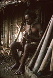 Unique Rare Old Hand Carved Ramu Figural Betel Mortar from Huon Gulf Tribe, Important Tool used during the betel lime habit by elders, Papua New Guinea 170A