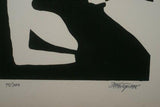 1970 Choice of Hand Signed & Numbered Serigraph Art Panels limited Edition of 200 Authentic pieces by Artist Dino Konopiso  Modern Op Art BLACK & WHITE PROFILE SILHOUETTES Stunning Optical Illusion Effect. Unique Decorator Designer Collector Artwork