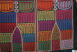 Kuna Indian Abstract Traditional Art Mola from San Blas Island, Panama. Hand Stitched & Detailed Applique: Trousers Pants Britches 16.25" x 13.25" (77B)