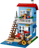 NOW RARE RETIRED LEGO CREATOR DREAM BEACH HOUSE 7346, 3 BUILDS INTO 1= CAN BE SEASIDE VILLA, BEACH HUT OR APARTMENTS SINCE THESE BUILDING BLOCKS  ALLOW MODIFICATIONS, SURFER MINIFIGURE, BOX AND INSTRUCTIONS INCLUDED (415 PIECES)  AGE 6-12, YEAR 2012