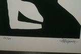 1970 Choice of Hand Signed & Numbered Serigraph Art Panels limited Edition of 200 Authentic pieces by Artist Dino Konopiso  Modern Op Art BLACK & WHITE PROFILE SILHOUETTES Stunning Optical Illusion Effect. Unique Decorator Designer Collector Artwork