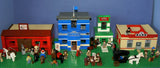 CUSTOM LEGO STAR WARS SET (EPISODES 4/5/6): 4 NOW RARE RETIRED MINIFIGURES: SCOUT AND STORM TROOPERS, GREEN REBELS, SPY & ASSISTANT DROIDS AND 1 BUILD: RECEPTION TOWER (KIT 46) 50 PIECES