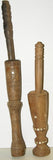 CHOICE BETWEEN 2 RARE ANTIQUE MELANESIA MASSIM TROBRIAND ISLAND BETEL LIME POUNDER WITH PESTLE SET, SOME PATINA, MOTHER OF PEARL (MID 1900’S) BP12 OR BP13