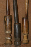 CHOICE BETWEEN 3 RARE ANTIQUE MELANESIA MASSIM TROBRIAND ISLAND BETEL LIME POUNDER WITH PESTLE SETS, GOOD PATINA (EARLY & MID 1900’S) BP22, 23 OR 24
