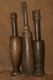 CHOICE BETWEEN 3 RARE ANTIQUE MELANESIA MASSIM TROBRIAND ISLAND BETEL LIME POUNDER WITH PESTLE SET, GOOD PATINA (EARLY 1900’S) BP34, 35 OR 36