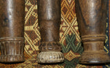 CHOICE BETWEEN 2 RARE ANTIQUE MELANESIA MASSIM TROBRIAND ISLAND BETEL LIME POUNDER WITH PESTLE SET, GOOD PATINA (EARLY 1900’S) BP9 OR BP11