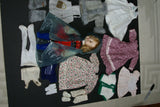 Vintage 1960 14" Vogue Littlest Angel Doll Girl + 22 pcs Unique Wardrobe: Raincoat Fur Coat & Boots, 6 dresses Undergarments Pantyhose Socks Shoes Pocket Book Slippers etc..