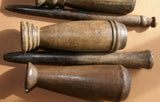 CHOICE BETWEEN 3 RARE ANTIQUE MELANESIA MASSIM TROBRIAND ISLAND BETEL LIME POUNDER WITH PESTLE SET, GOOD PATINA (EARLY 1900’S) BP31, 32  OR 33