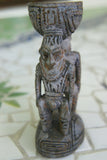 Unique Rare Old Hand Carved Ramu Figural Betel Mortar from Huon Gulf Tribe, Important Tool used during the betel lime (quid) habit by elders, Papua New Guinea 170B