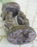 Unique Rare Old Hand Carved Ramu Figural Betel Mortar from Huon Gulf Tribe, Important Tool used during the betel lime (quid) habit by elders, Papua New Guinea 170B