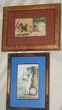 EPHEMERA AMERICANA WHIMSICAL ART: 1800's FRAMED ANTIQUE VICTORIAN ADVERTISING TRADE CARD: CLARK'S COTTON SAILOR BOY AND BOAT (DFPO1J)MARITIME DÉCOR COLLECTOR COLLECTIBLE WALL DÉCOR UNIQUE BOY’S ROOM